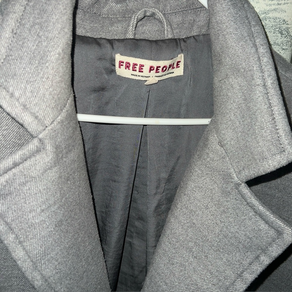 Free People Charcoal Gray Jacket large
